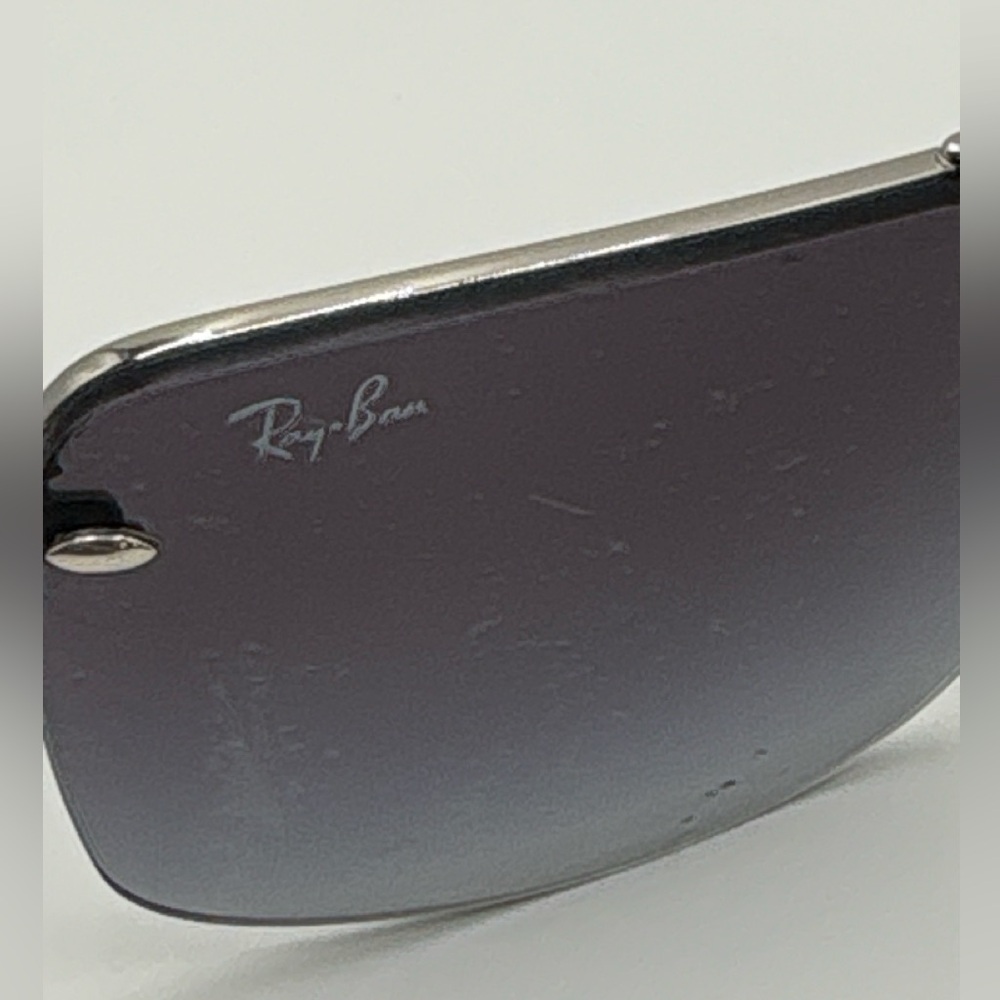 Ray-Ban Rb3183 Rimless Rectangular Sunglasses Ita… - image 3